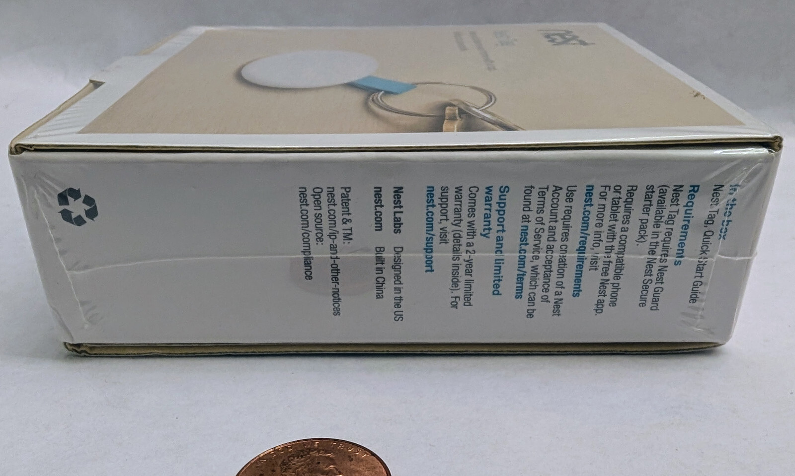 Google Nest Secure Tag (Key Fob) New Unopened White/Blue