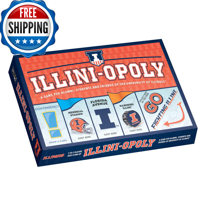 Late For The Sky University Of Illinois Illini Board Game Campus Property