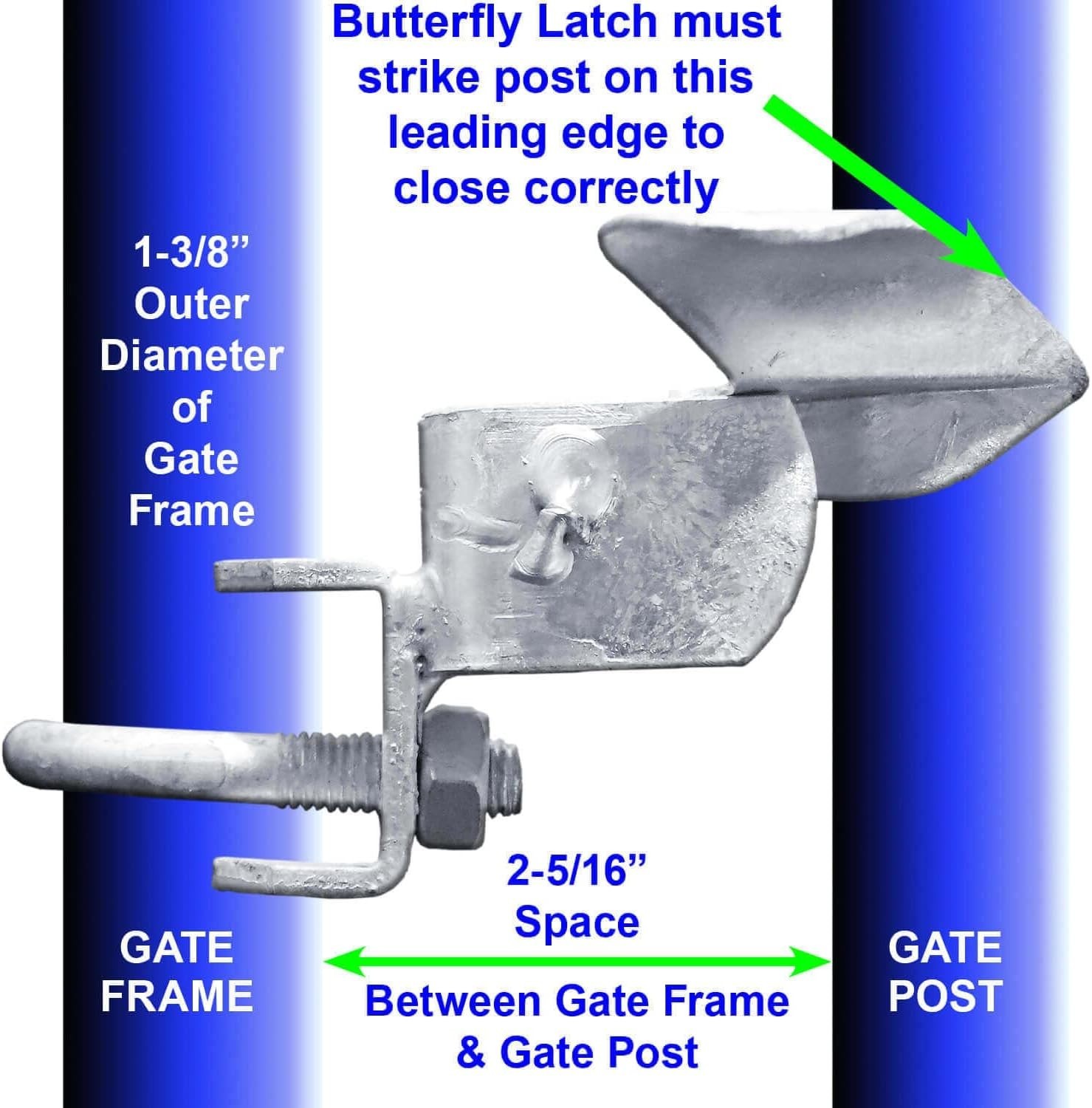 Secure Chain Link Gate Latch - Easy Install
