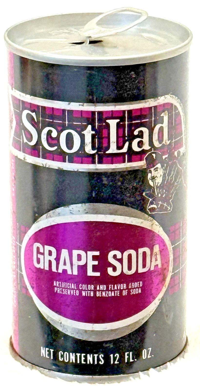 Vintage 1970’s Scot Lad-Irish Grape 🍇 Soda-12 oz-Steel Soda-Pop Can-Empty