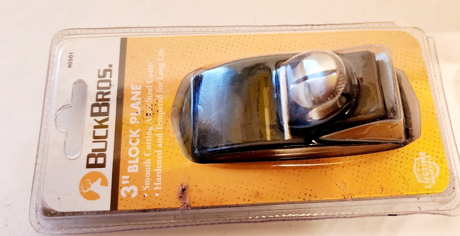 BuckBros 3" BLOCK PLANE Trimming Projects ALLOY STEEL CUTTER • HARDENED TEMPERED