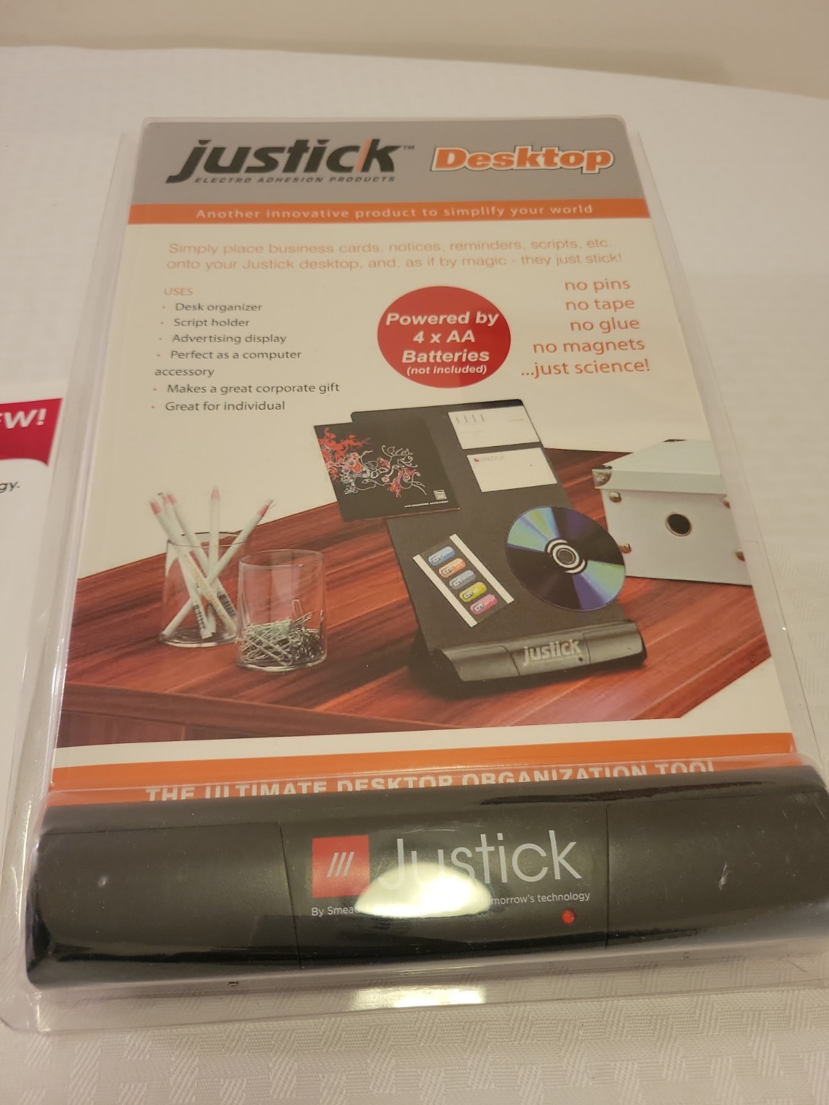Justick Desktop Computer User Desk Organiser Script Holder Home Office Display