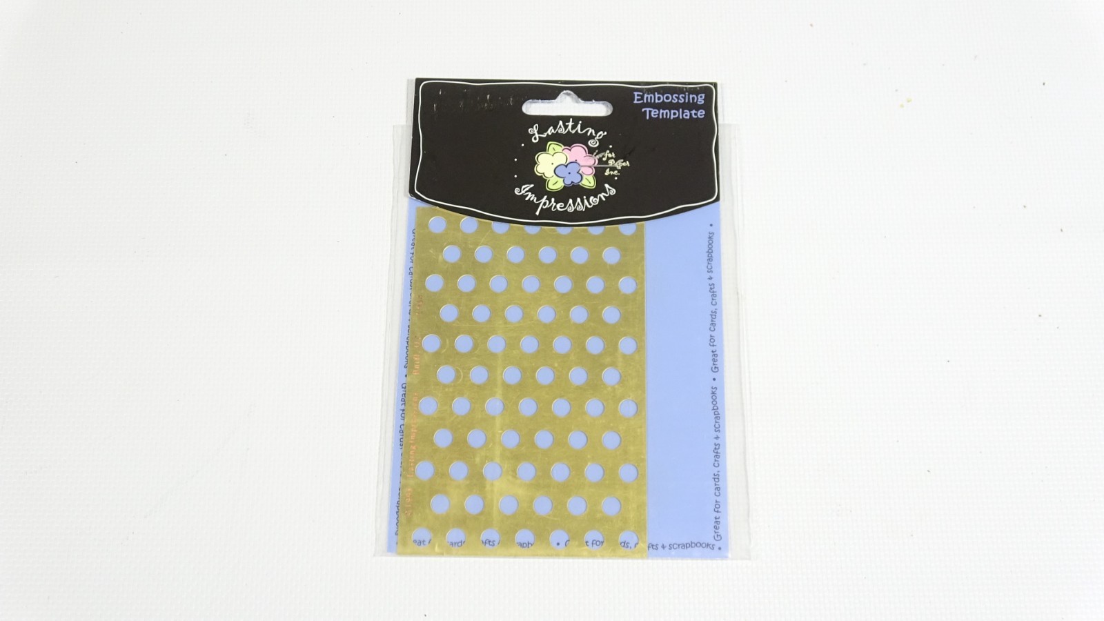 Small Circles- Lasting Impressions Embossing Stencil Template - L964 1998