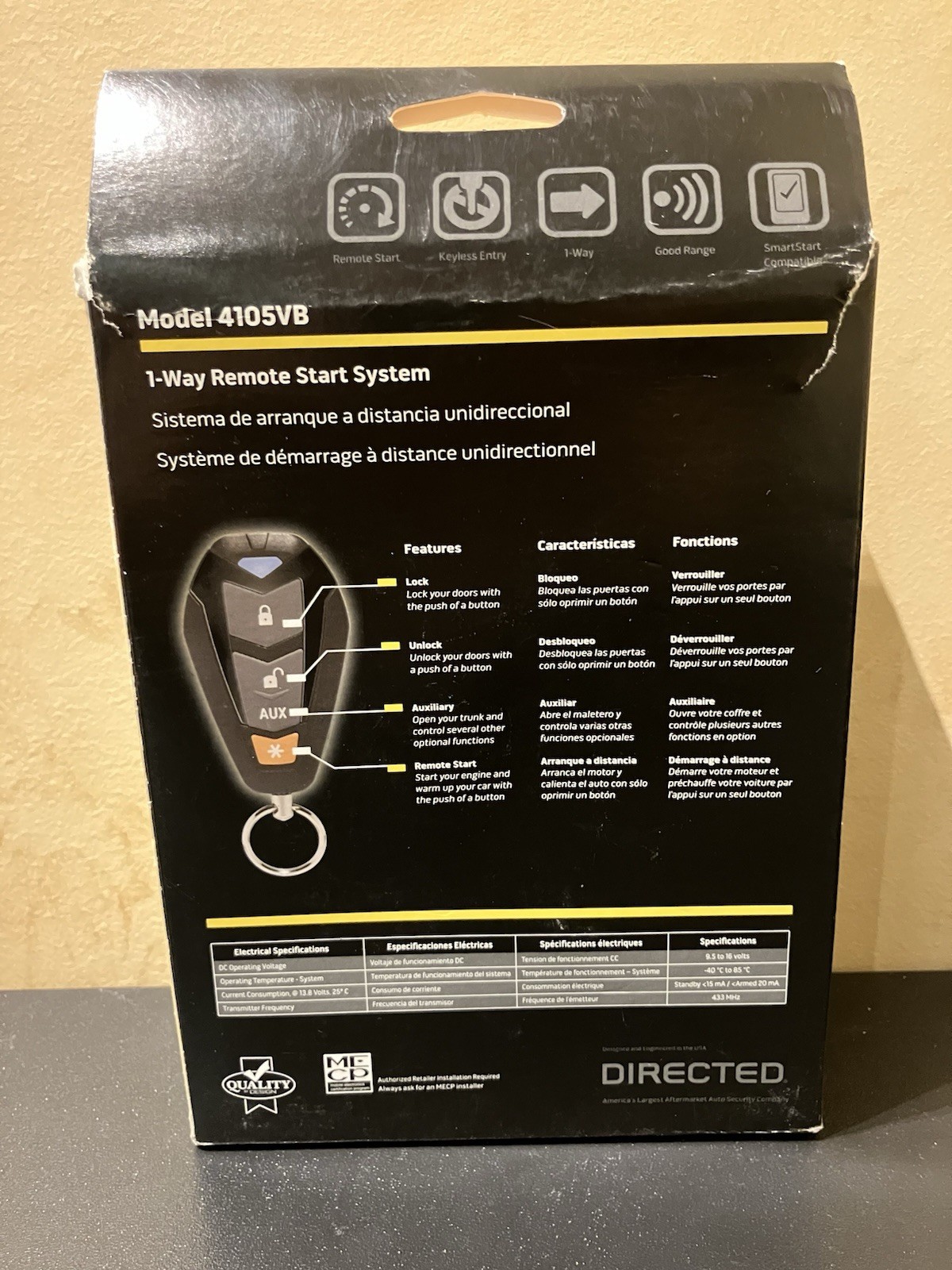 G) Viper Remote Start System Sealed Box 2 Remotes 4105VB