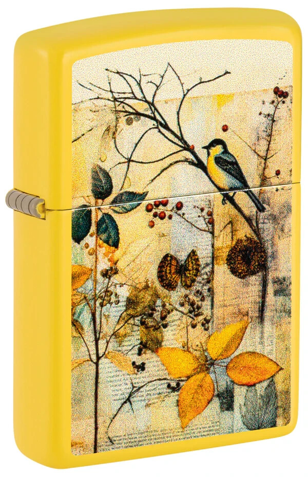 Zippo Scrapbook Bird Design Color Image Sunflower 46580