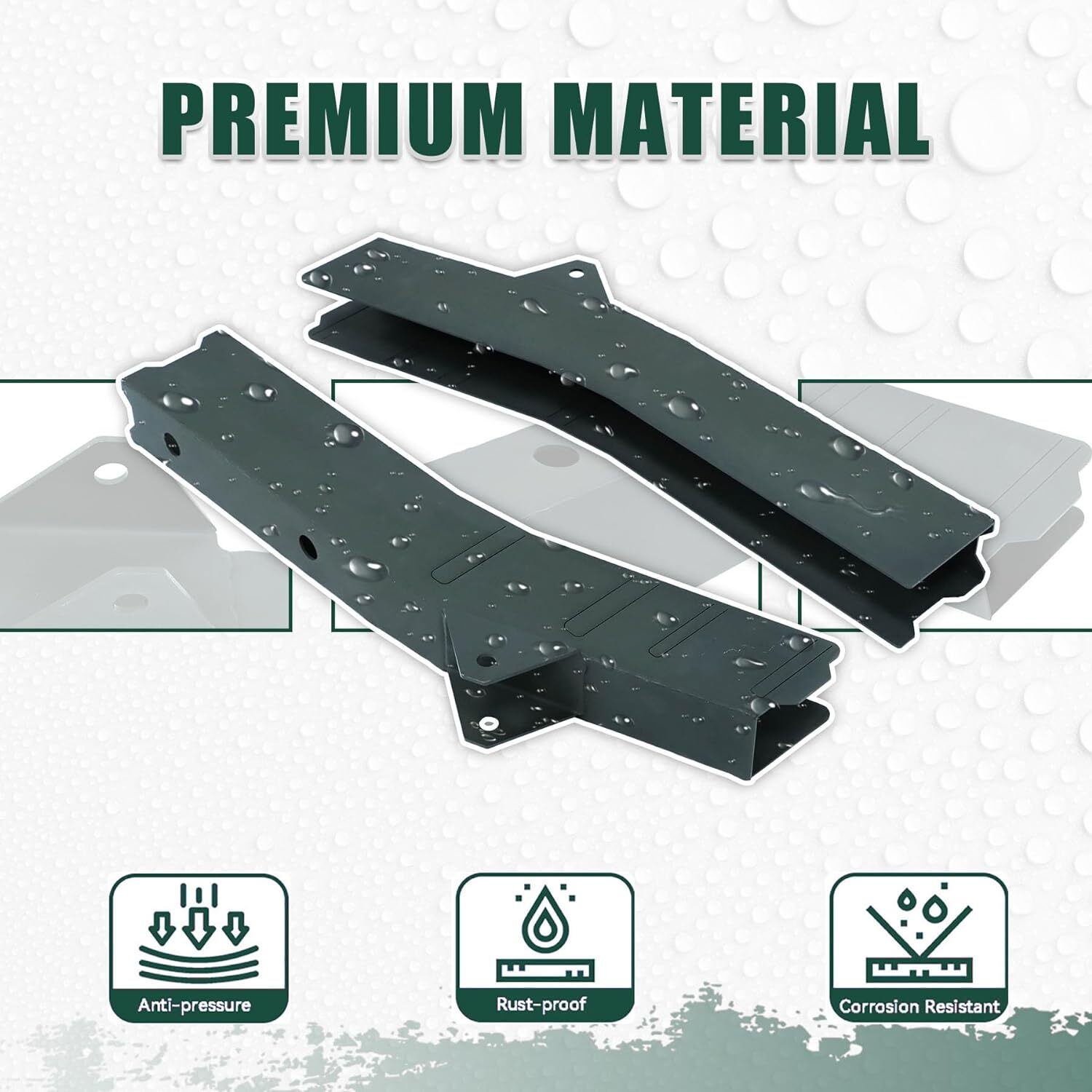 Mid Frame Rust Repair Kit + Frame Rust Repair Plate For Tacoma 96-04 Double Cab