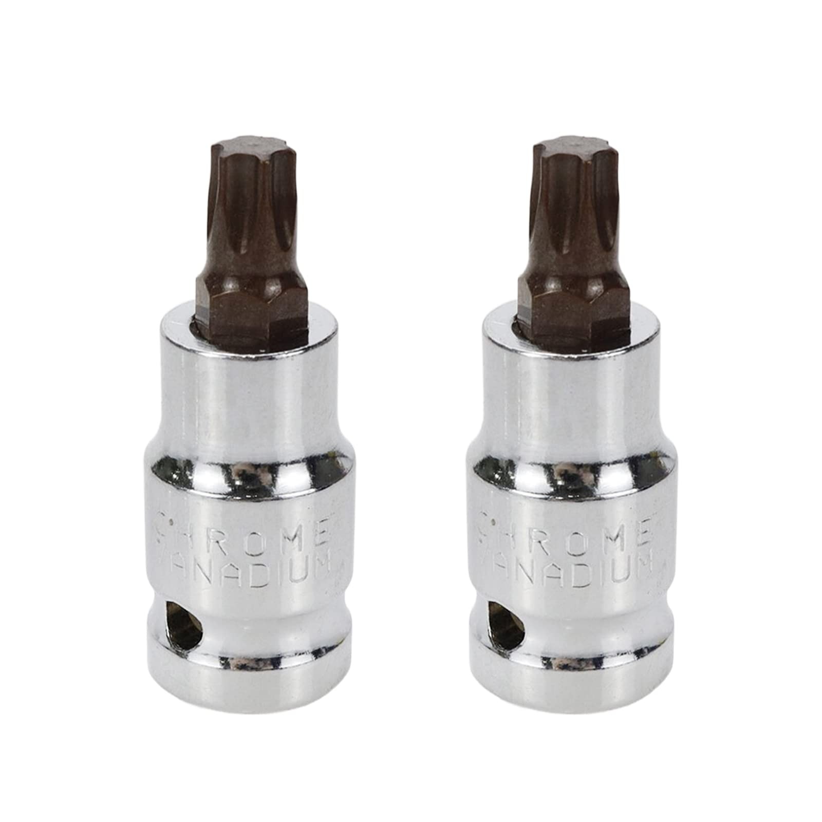 1/2" Drive and T50 Torx Bit Socket 2.16" Length Drive Hex Bit Socket Set -2pcs