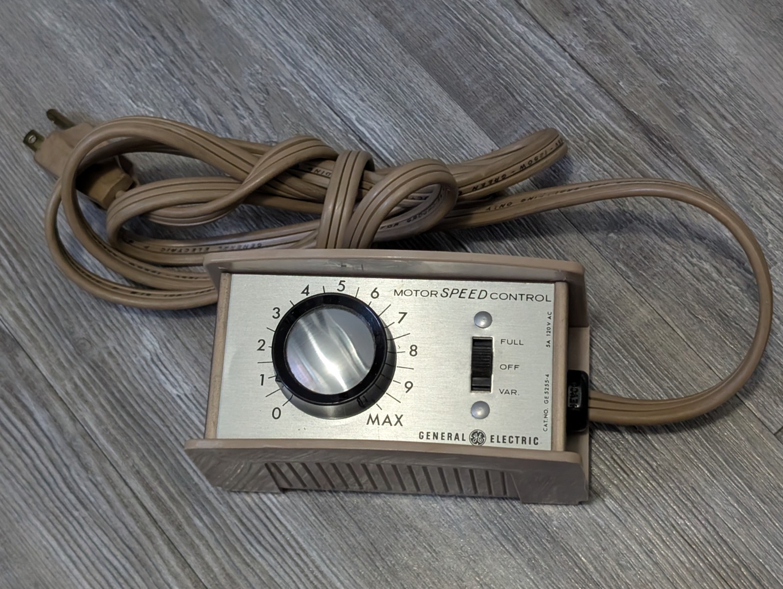 GE Speed Control Electronic Constant Torque 5255-4 In Box 5 Amp 120V AC Vintage