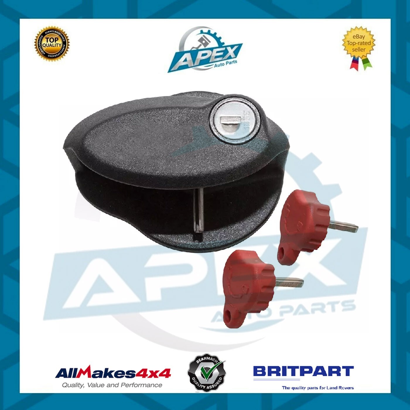 BRINK OEM LOCKABLE HANDLE FOR TOW BAR+KEYS FOR LR DISCOVERY 3/4 - KNW500020