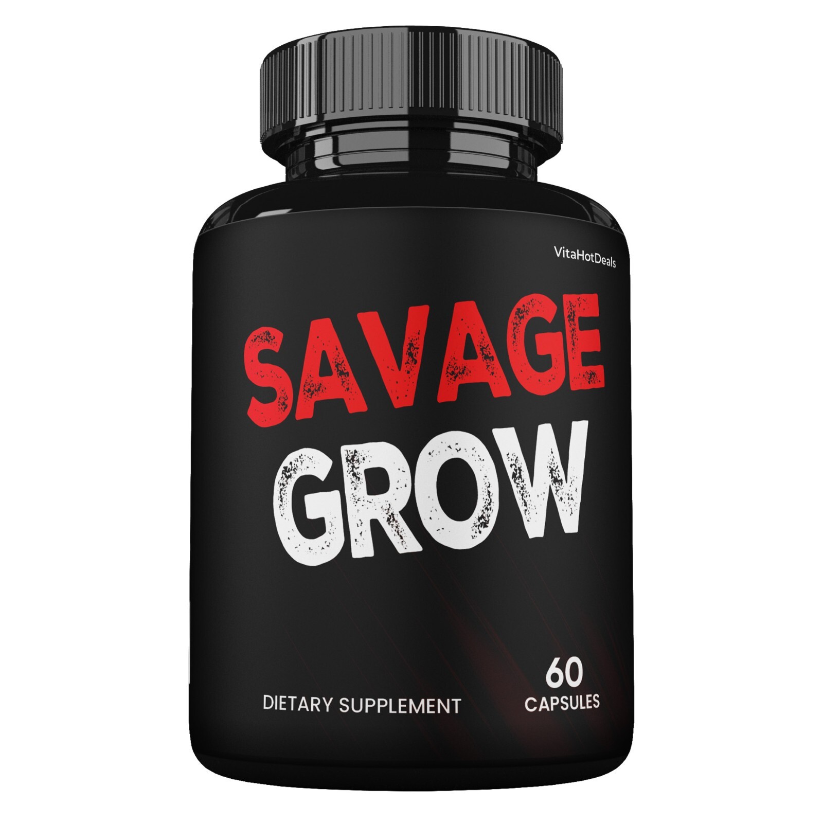 Savage Grow Capsules, Maximum Strength Supplement , Made in USA (1 Pack)