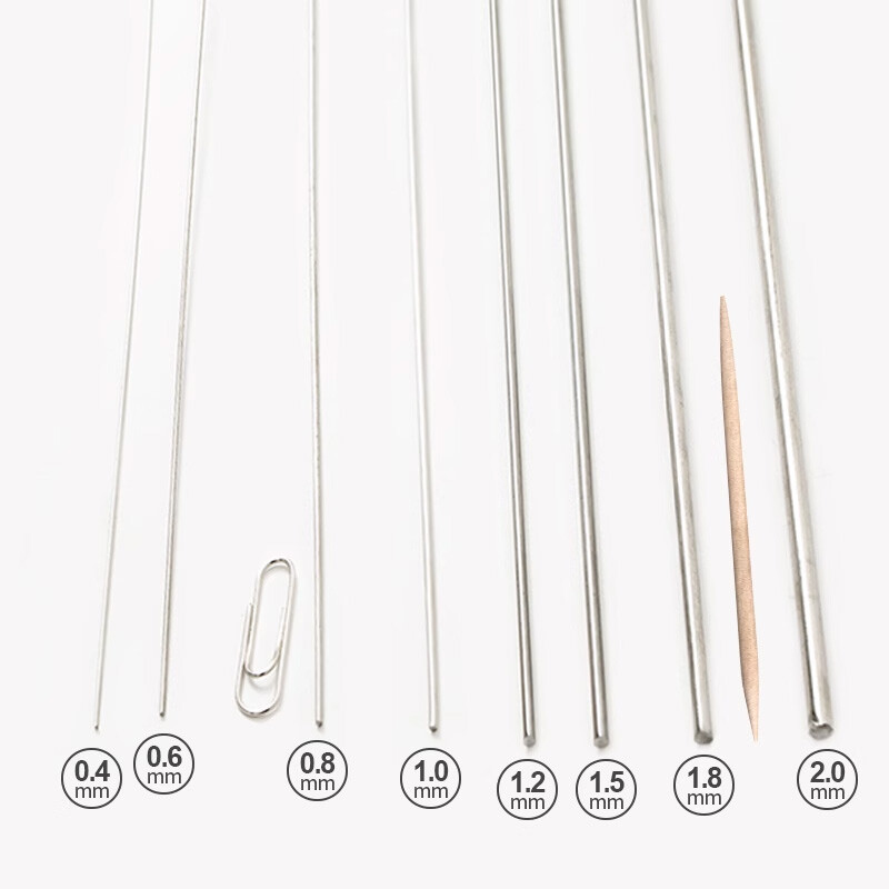 304 Stainles Steel Spring Steel Wire Dia 0.04mm to 1.8mm DIY Accessories Select