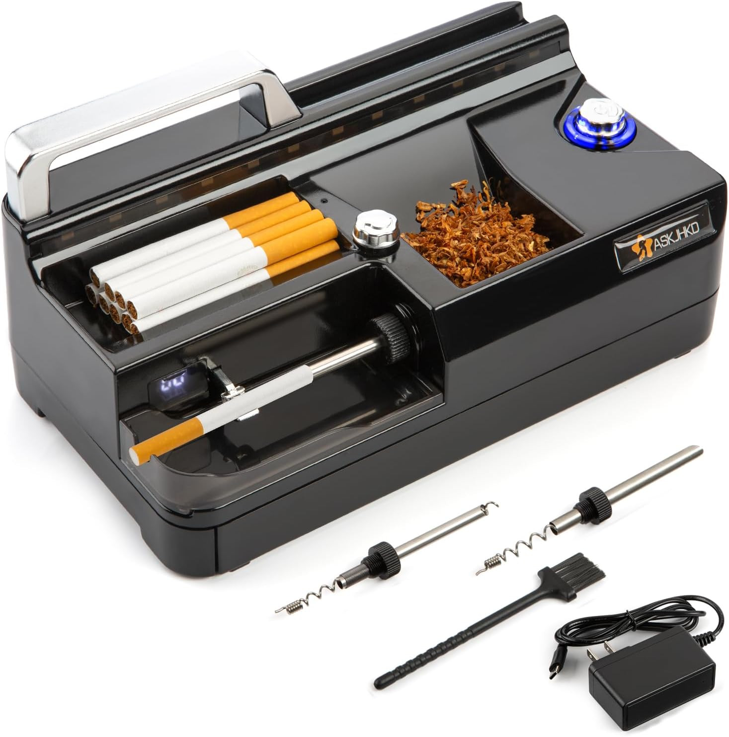 Electric Cigarette Rolling Machine, Automatic Cones Loader, Mini Portable Pre Ro