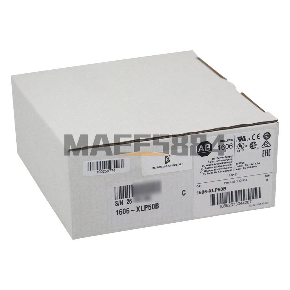 NEW Allen Bradley 1606-XLP50B 50 W, 12-15V DC, No Special Function Power Supply