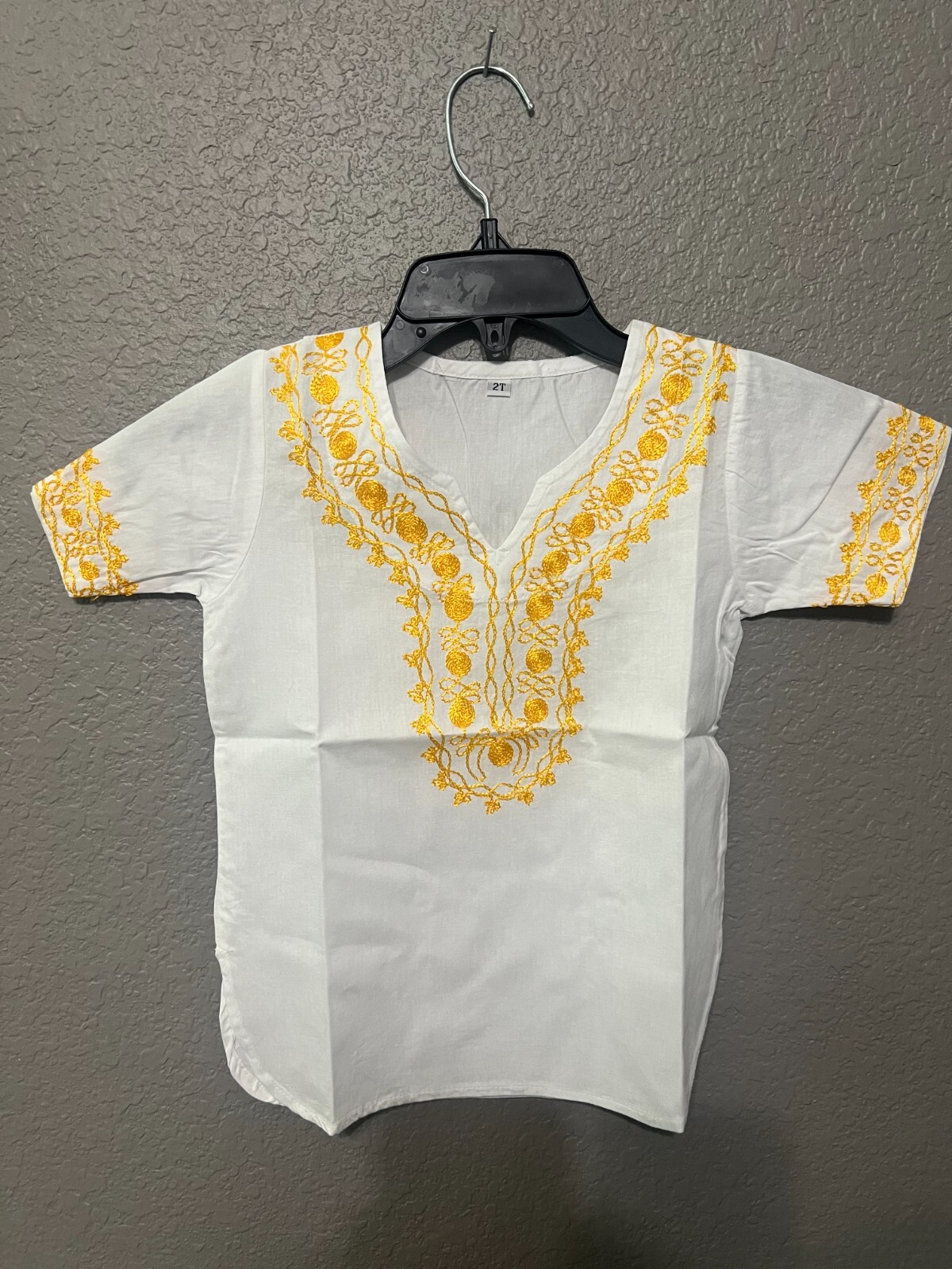 African Clothing for Children  Dashiki 6M-14years White