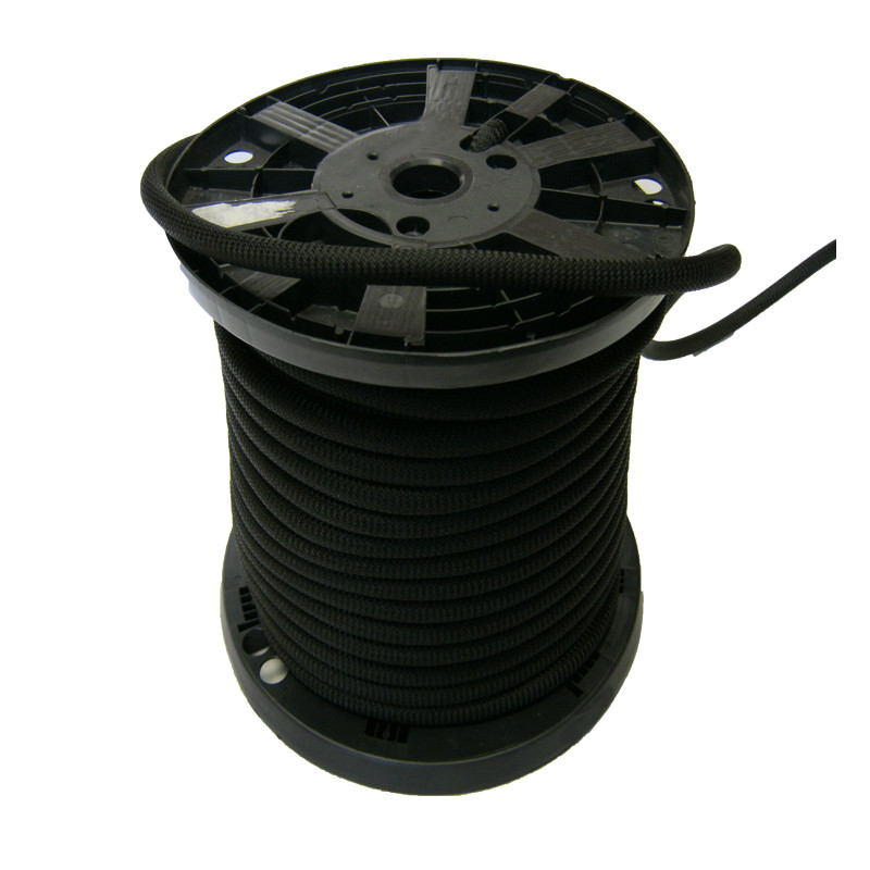 1/4" Dacron Polyester Rope 1000 ft Black Marine Line CobraRope