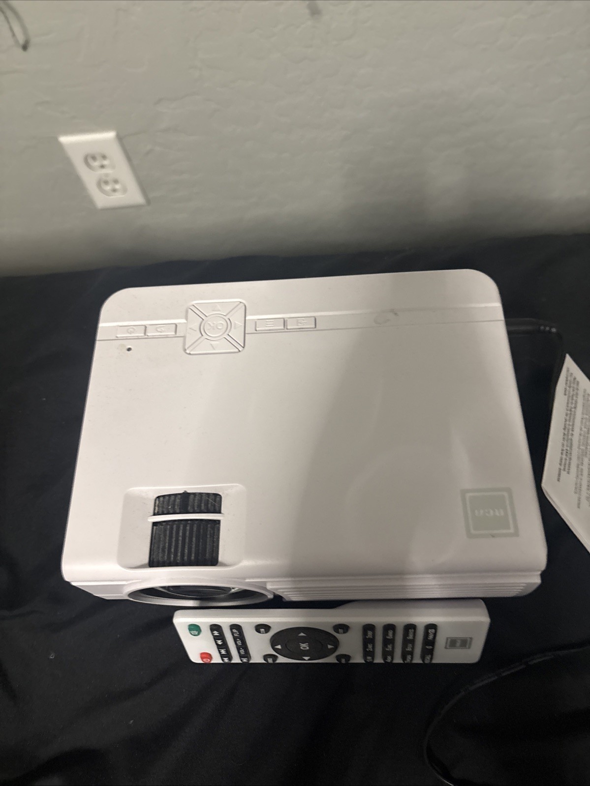 RCA Home Theater Projector Comes with Remote and Power Cord Rarely used
