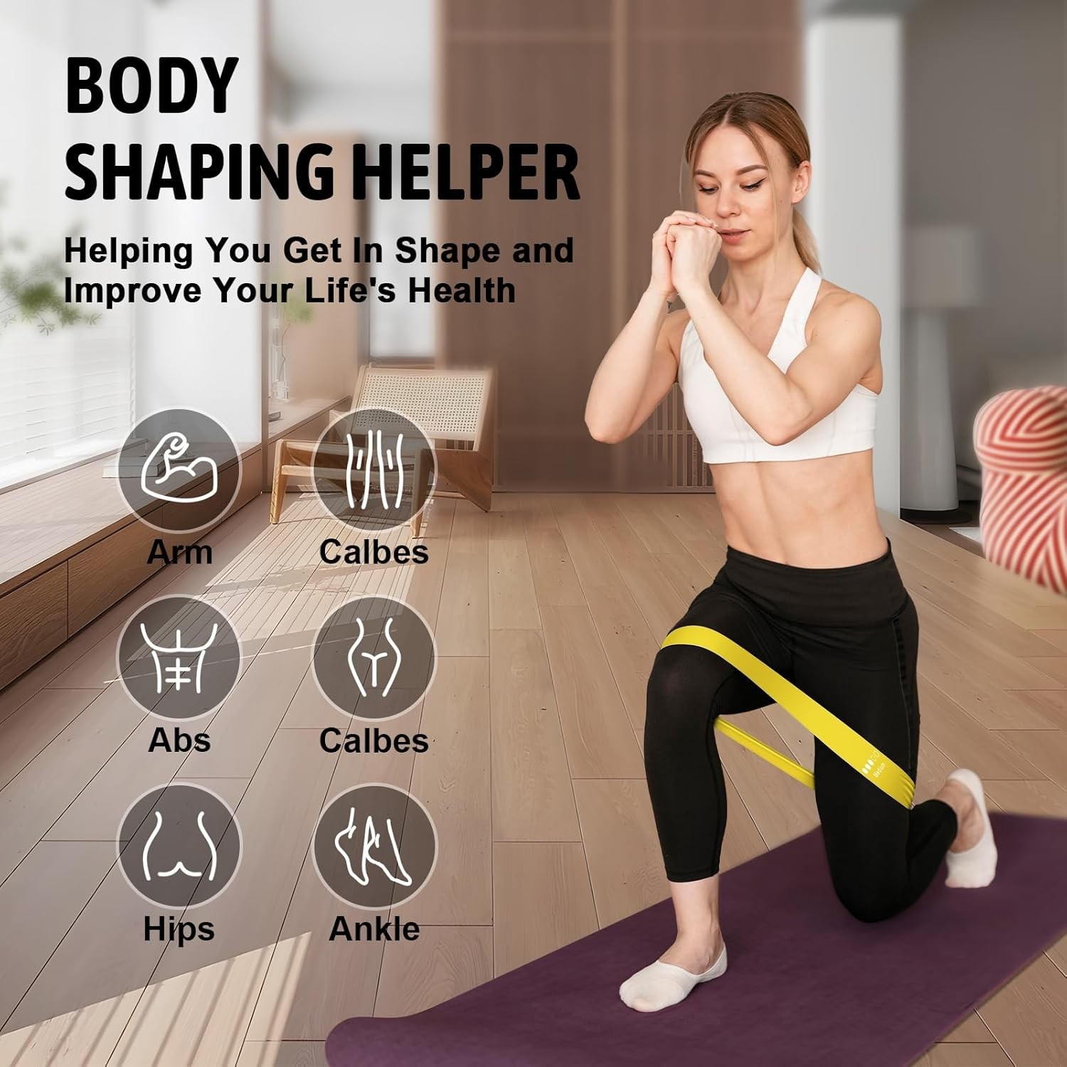 Resistance Bands for Working Out Exercise Bands Set with 5 Resistance
