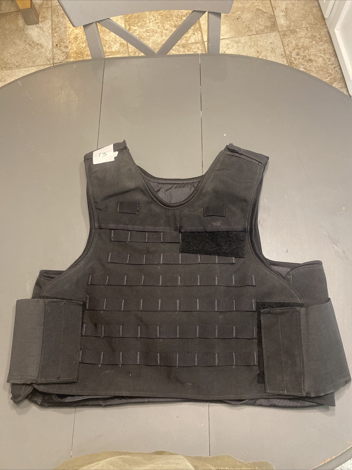 ABA Standard Armor Carrier Vest X-Large Regular Tac Molle Black LRC-1LX3C