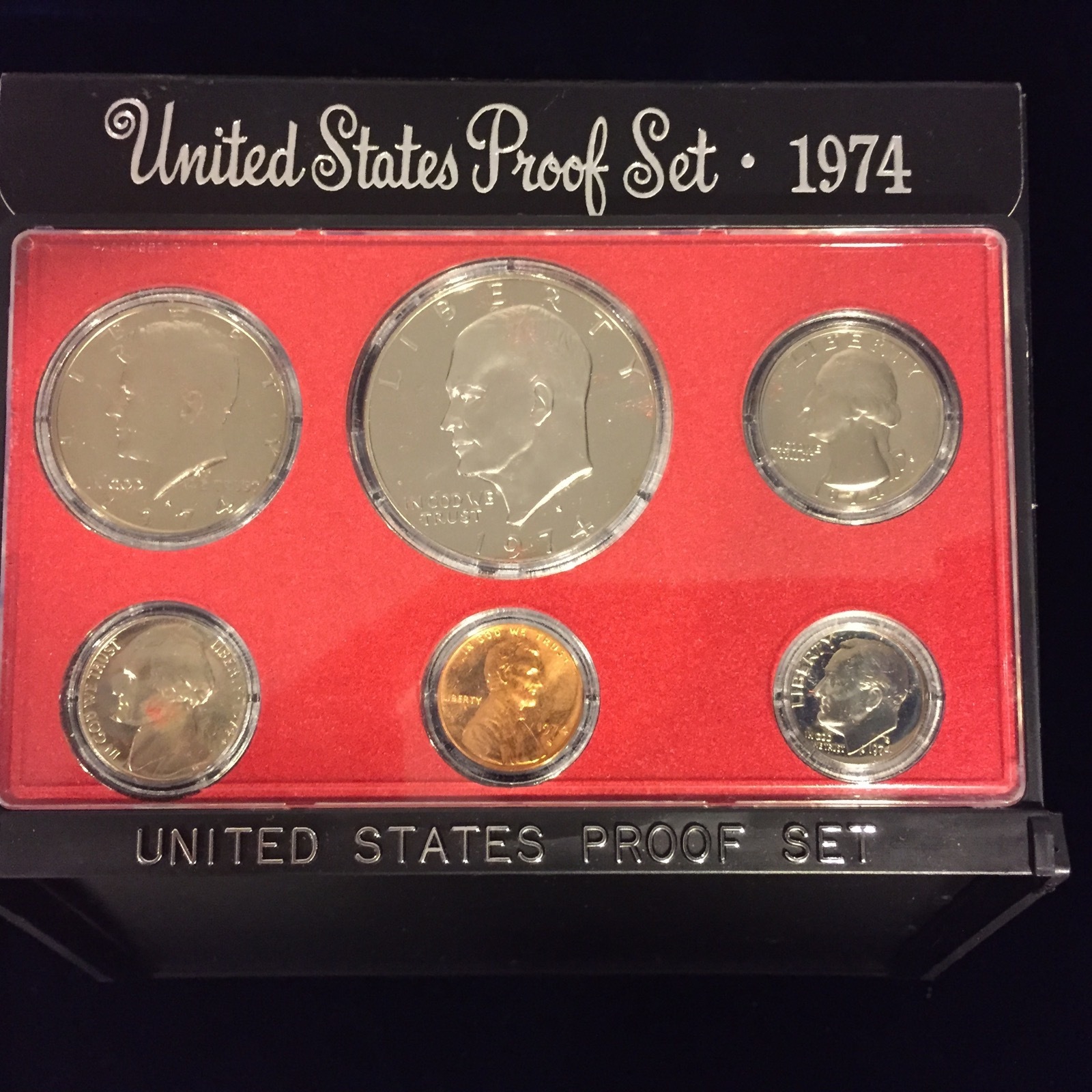1974 US Mint Proof Set 6 Piece Clad Set