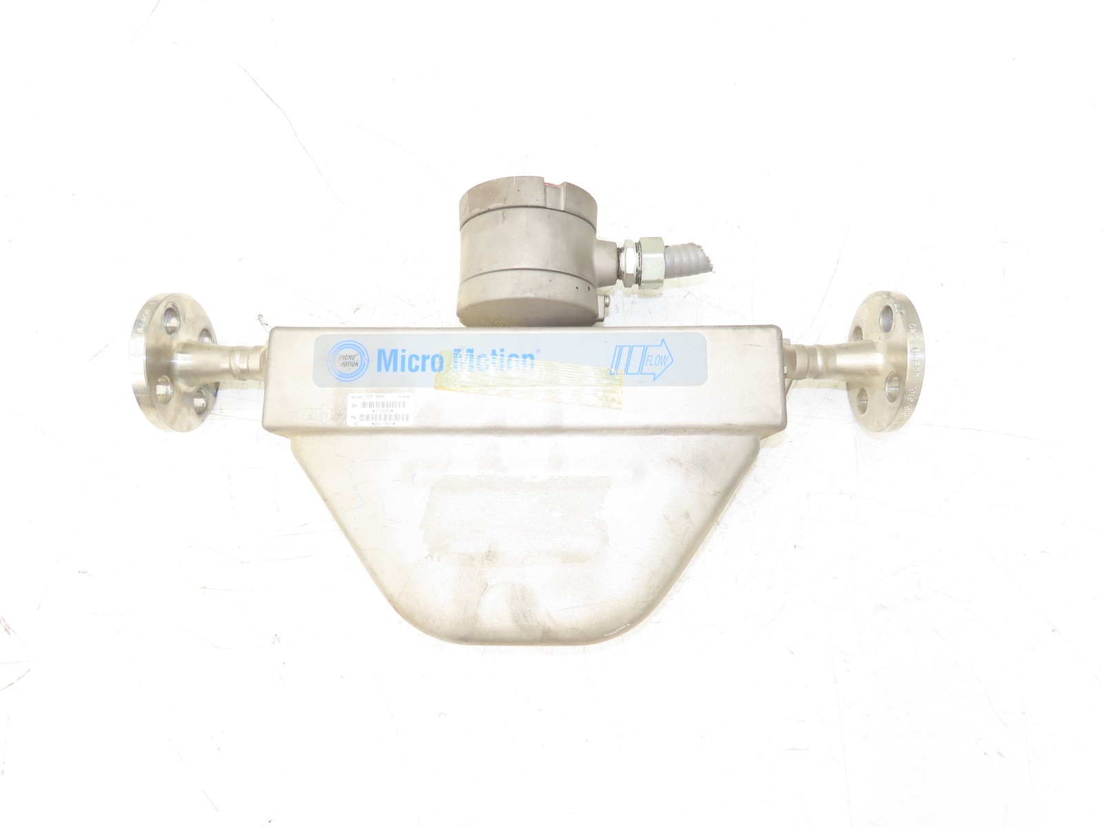 Micro Motion R050S113NABAEZZZZ Mass Flow Sensor 1/2" *Ink Residue Needs Cleaned*