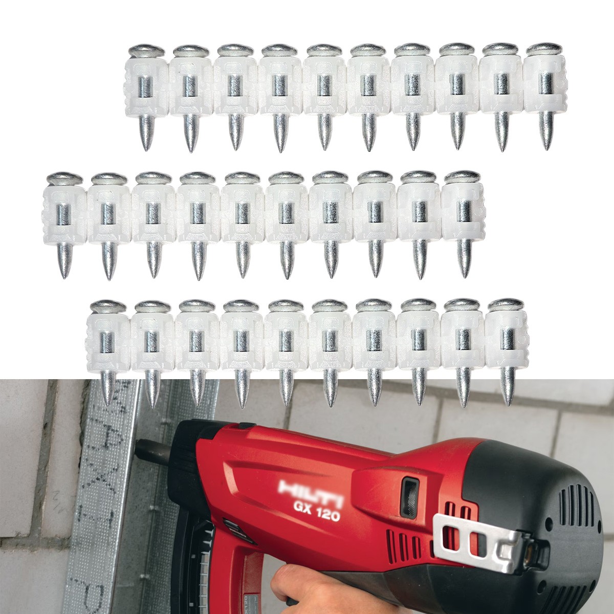 1000pcs X-GN MX Concrete nails For hilti  GX 120 gas nailer