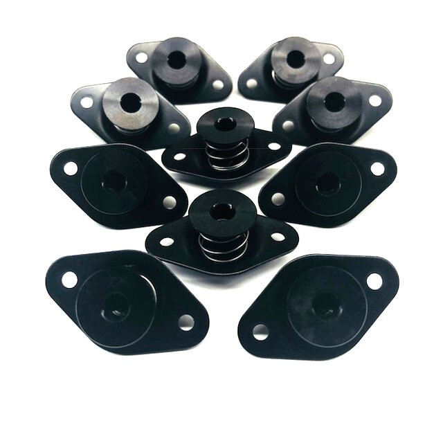 Black Self Ejecting Quarter Turn Fasteners - 5/16" Hex .500 10pk