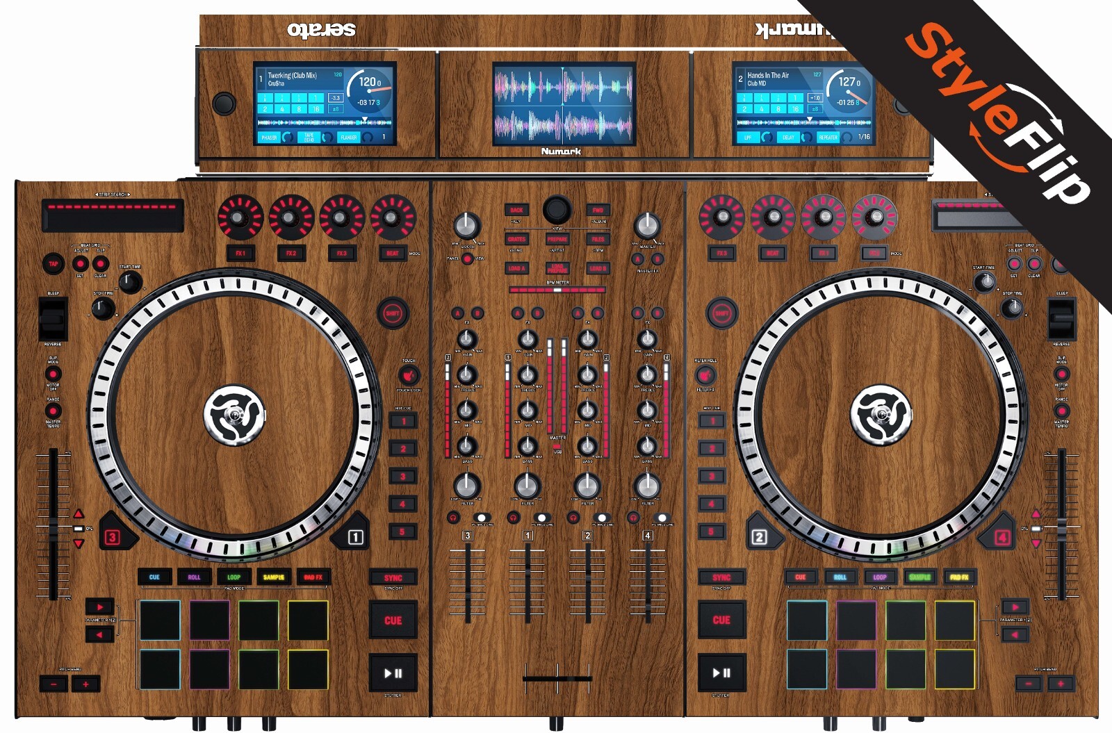 Numark NS-7 III Skin | Wood #2 | Protective Decal | StyleFlip Skins