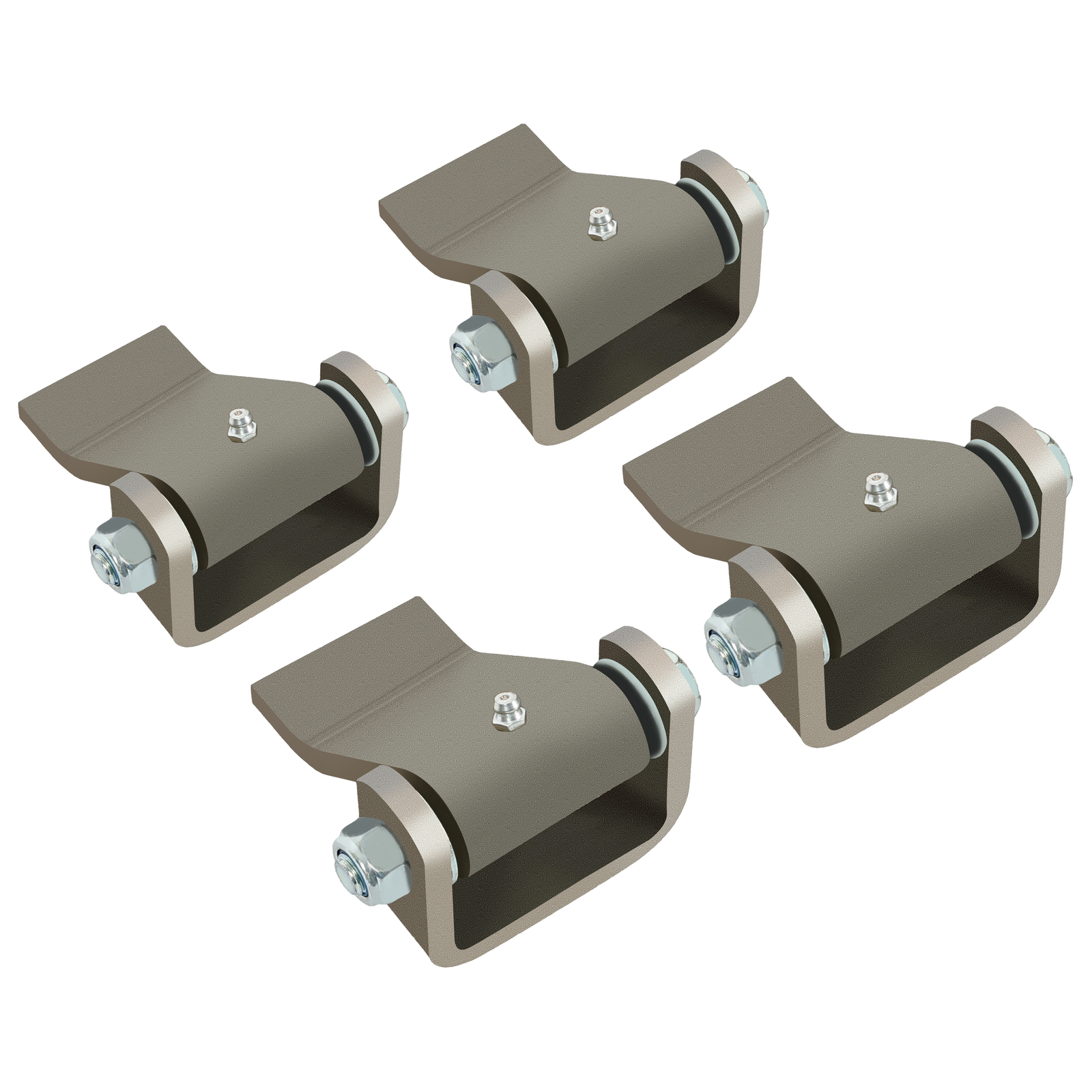 4 Short Leaf Door Hinge Greaseable Cargo Dump Trailer Truck Strap Style Gate