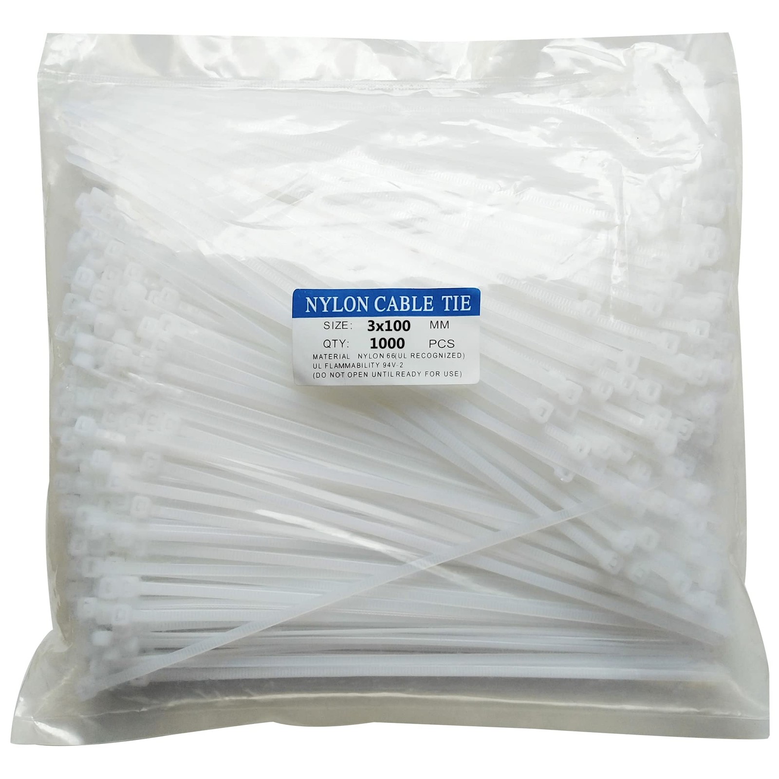1000 Pcs 4 Inch Cable Zip Ties Heavy Duty, Premium Plastic Wire Ties