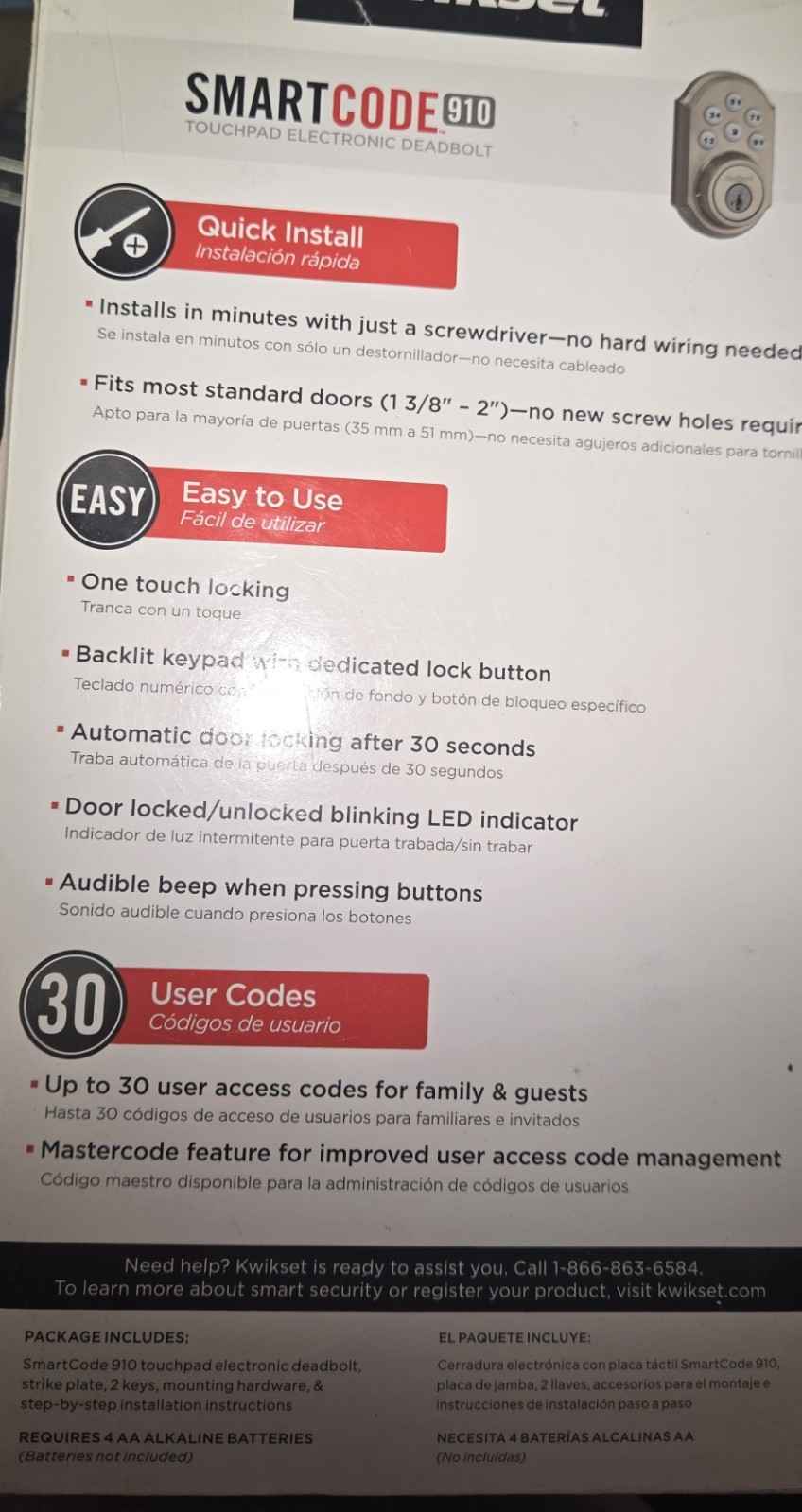 910 SmartCode Traditional Electronic Deadbolt with Z-Wave Technology - Satin
