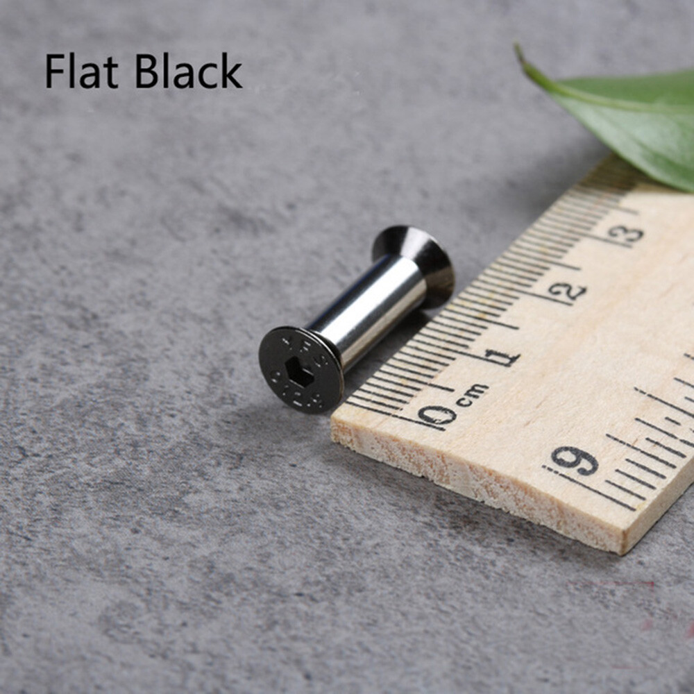 10pcs/lot Knife Handle Bolt Rivets Scale Screw Fastener Nut Flat Round Hex Head