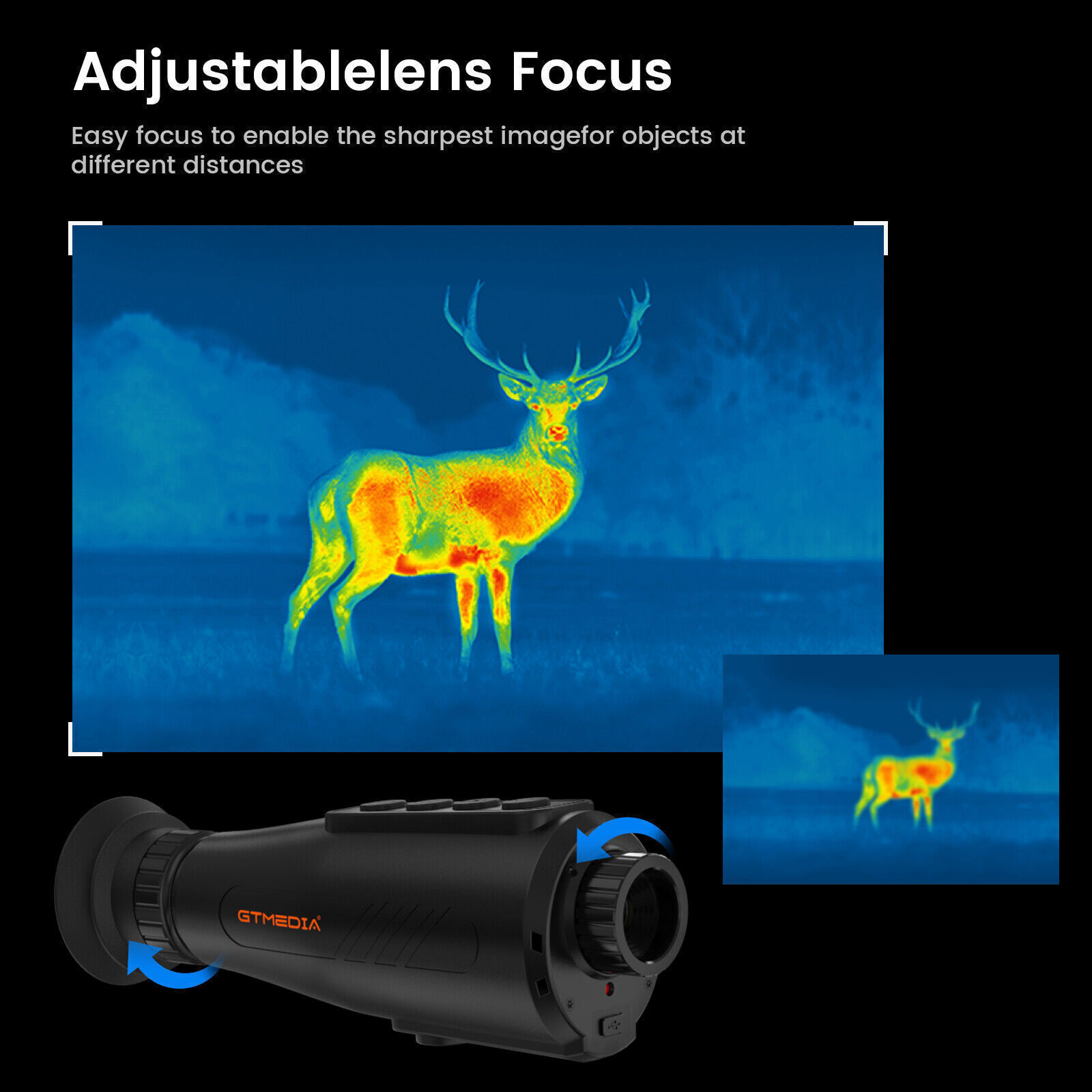 Thermal Monocular AI 384x288 Thermal Imaging Monocular 12um 15mm 60Hz WiFi 5Mode