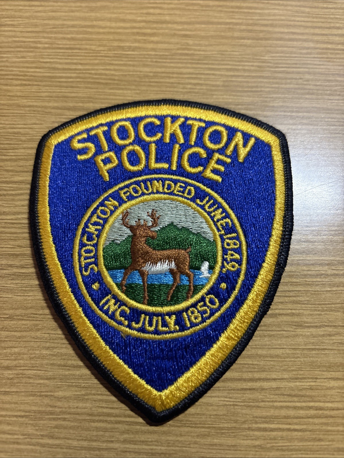 Stockton California Police Patch Historical Memorabilia