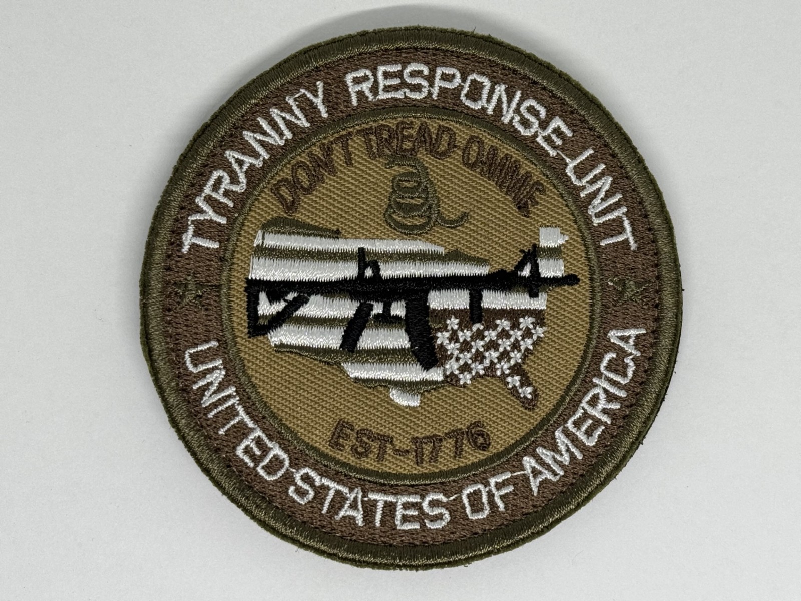 Tyranny Response Unit, Militia, Patriotic, 2nd Amendment, Tactical Morale Patch