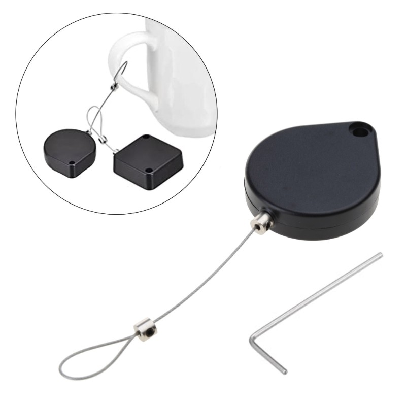 2x Multifunctional Automatic Door-Closer Retractable-Cable Pull Box Anti-theft