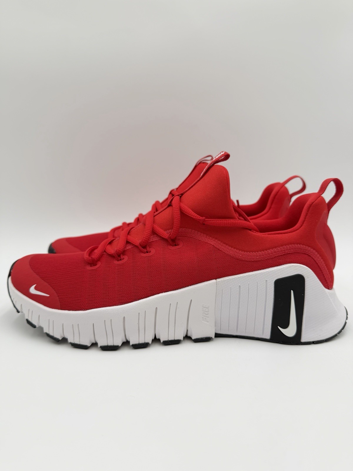 Nike Men’s Free Metcon 6 TB Size 9.5 White/Red |HM3754-600|