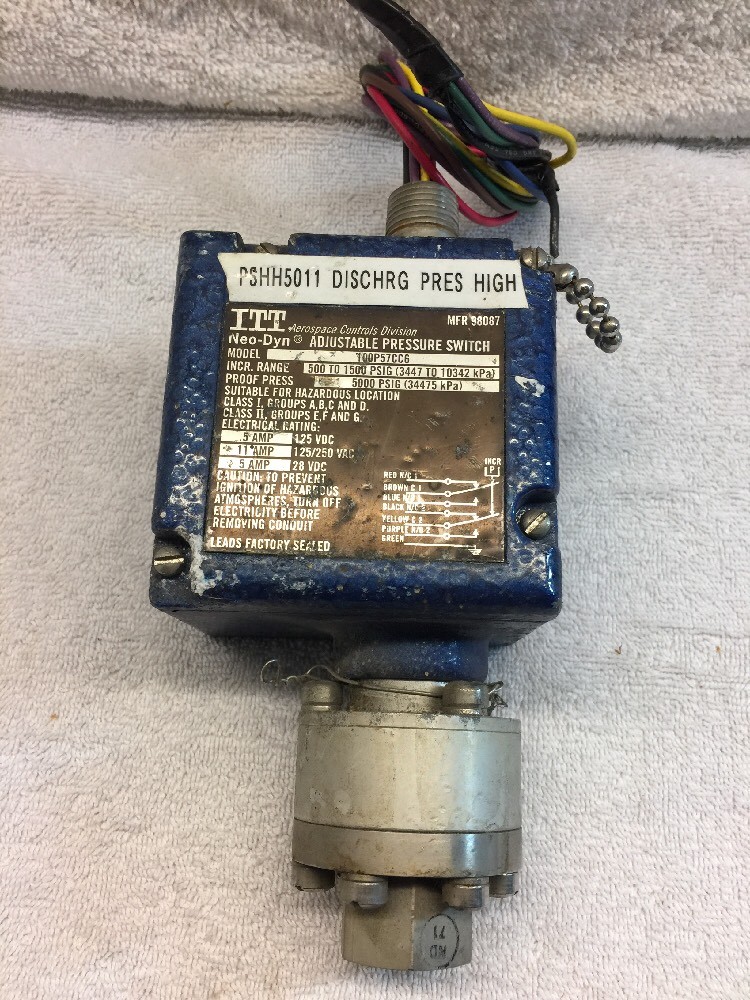 ITT 100P57CC6 Adjustable Pressure Switch (1043)