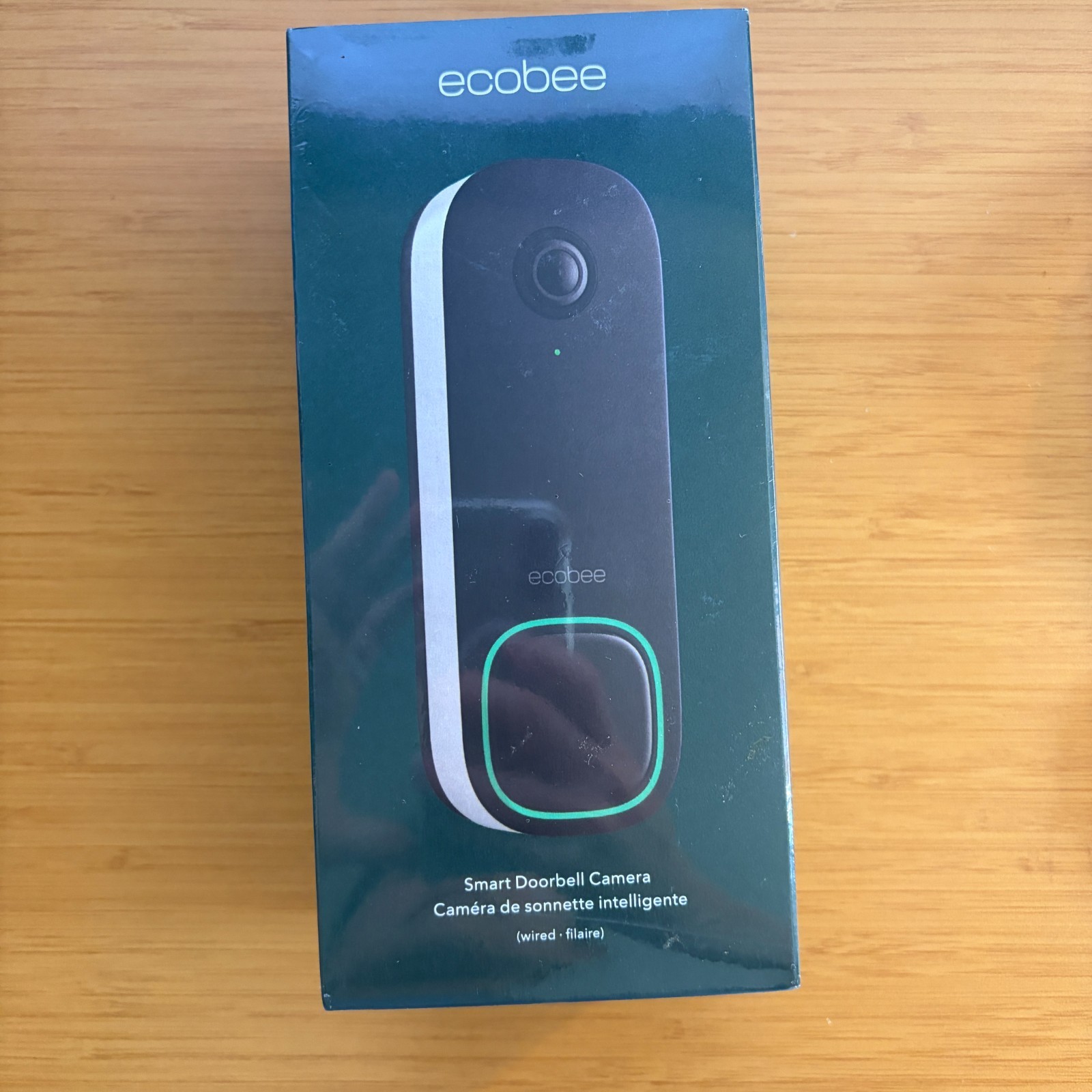 ecobee Smart Video Doorbell  Wired with Advanced Person and Package Detect - NEW