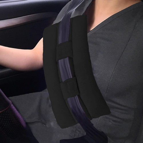 Seatbelt Pillow, Seat Belt Pillow Post Surgery, port pillows for  Color: Black