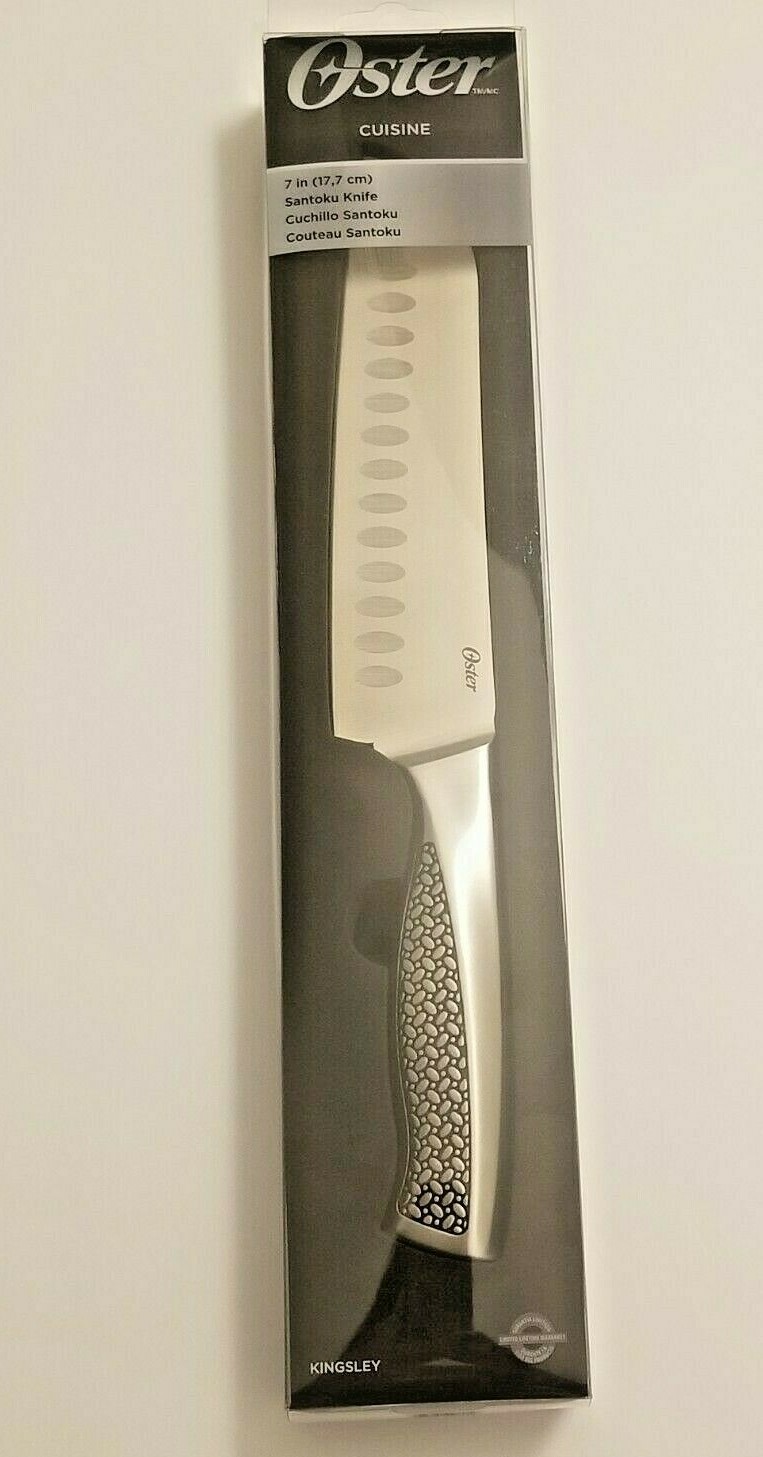 Oster Cuisine Kingsley 7" SANTOKU KNIFE Professional Grade Stainless Steel *NEW*