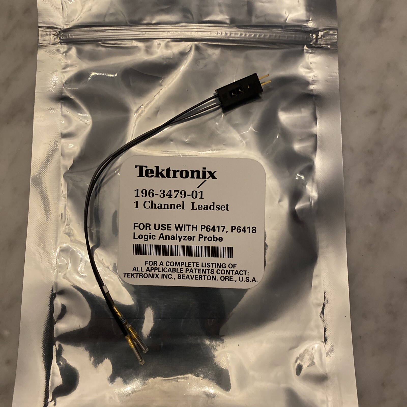 Tektronix 196-3479-01 1 Channel Leadset for Logic Analyzer Probe P6417, P6418
