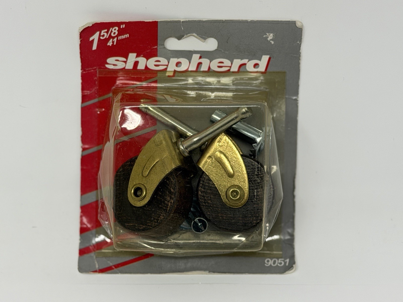 Vintage Shepherd 1-5/8" Wood Casters 2 Pack Made in USA
