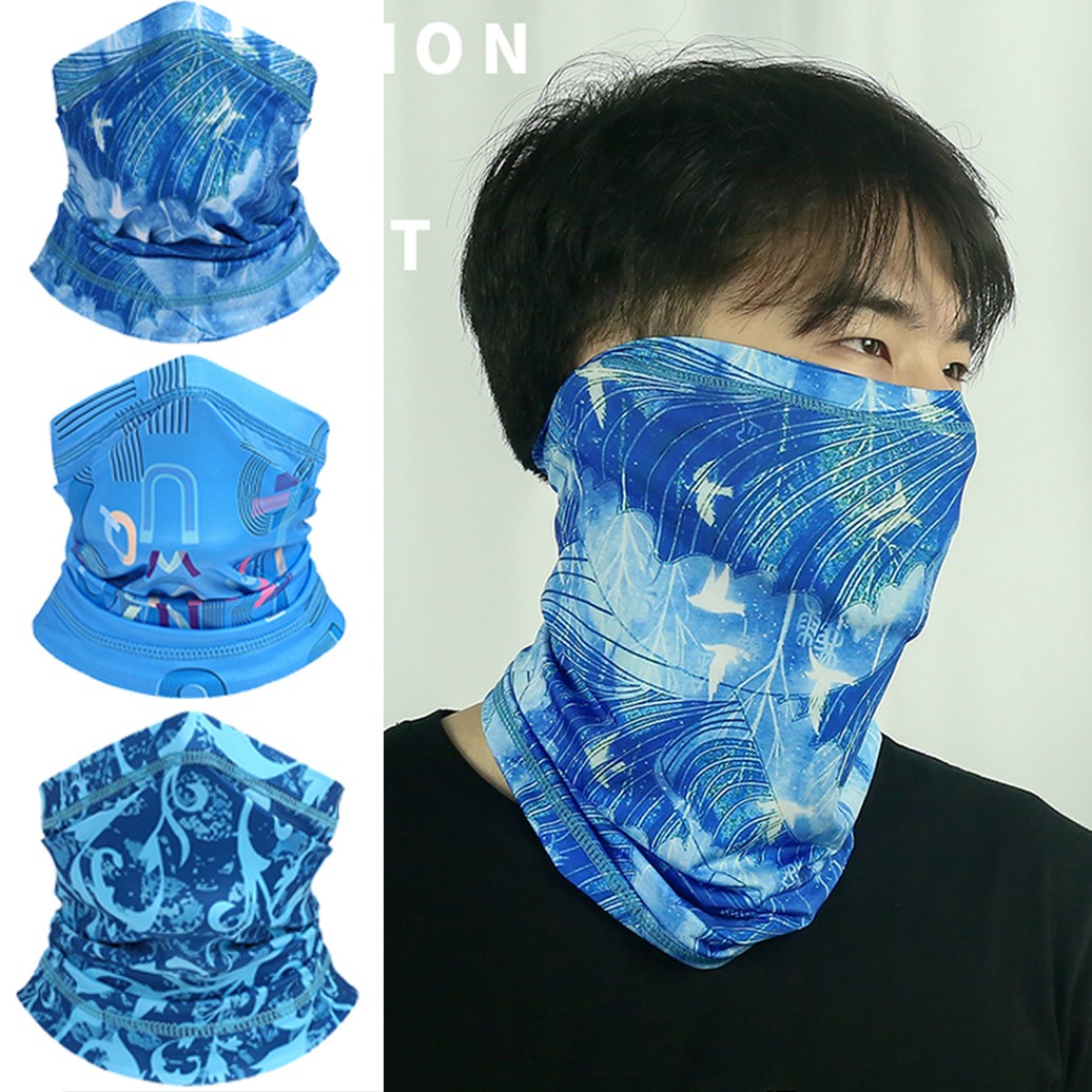 Face Mask Washable Reusable Balaclava Neck Gaiter-Sun Protection Bandana Scarf