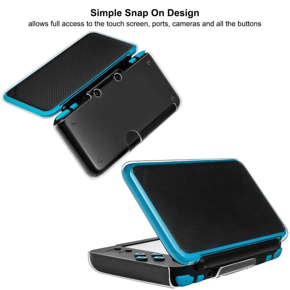 Hard Case Compatible New 2DS XL with 2 Packs Screen Protector, Anti-Scratch Cry