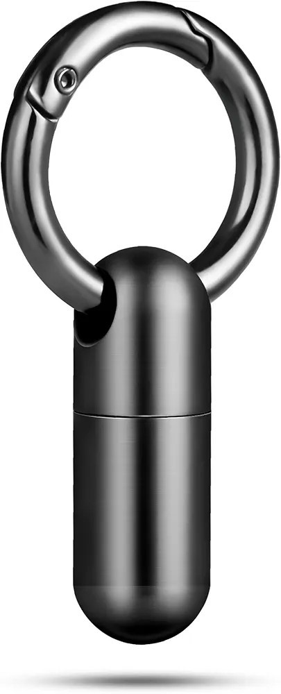 TISUR Keychain Pill Holder, Titanium Small Pill Case Pill Organizer Waterproo