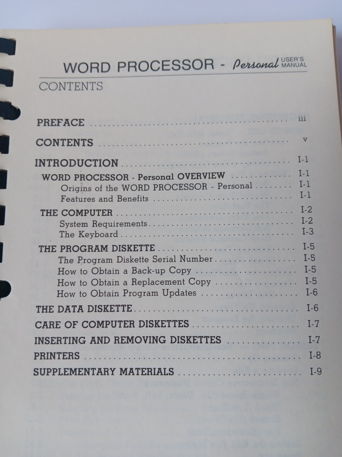 Commodore 64/128 Word Processor Personal Users Manual