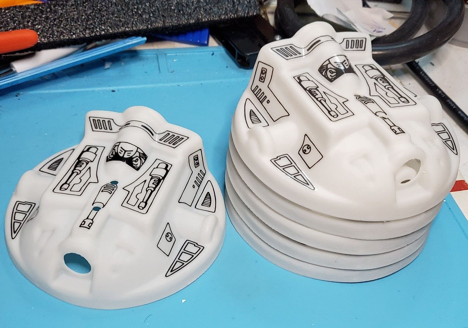 Big Daddy 3D printed replacement ion cannon plastic for Data East Laser War