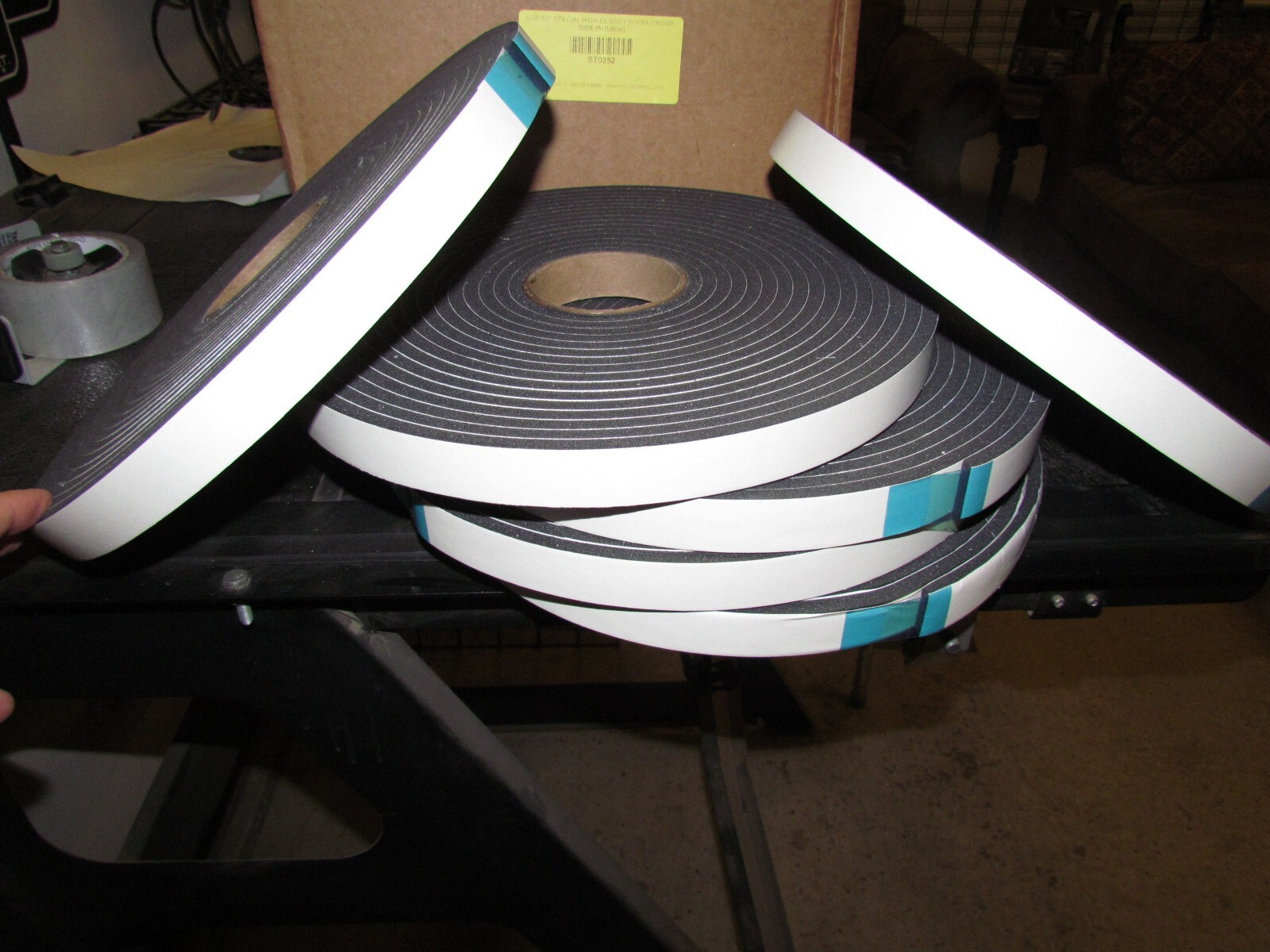 HVAC  DUCT TAPE SEAL WEATHER SEAL 5/16 x 1 x34 BLACK HIGH DENSITY PVC PSA-1 HVAC