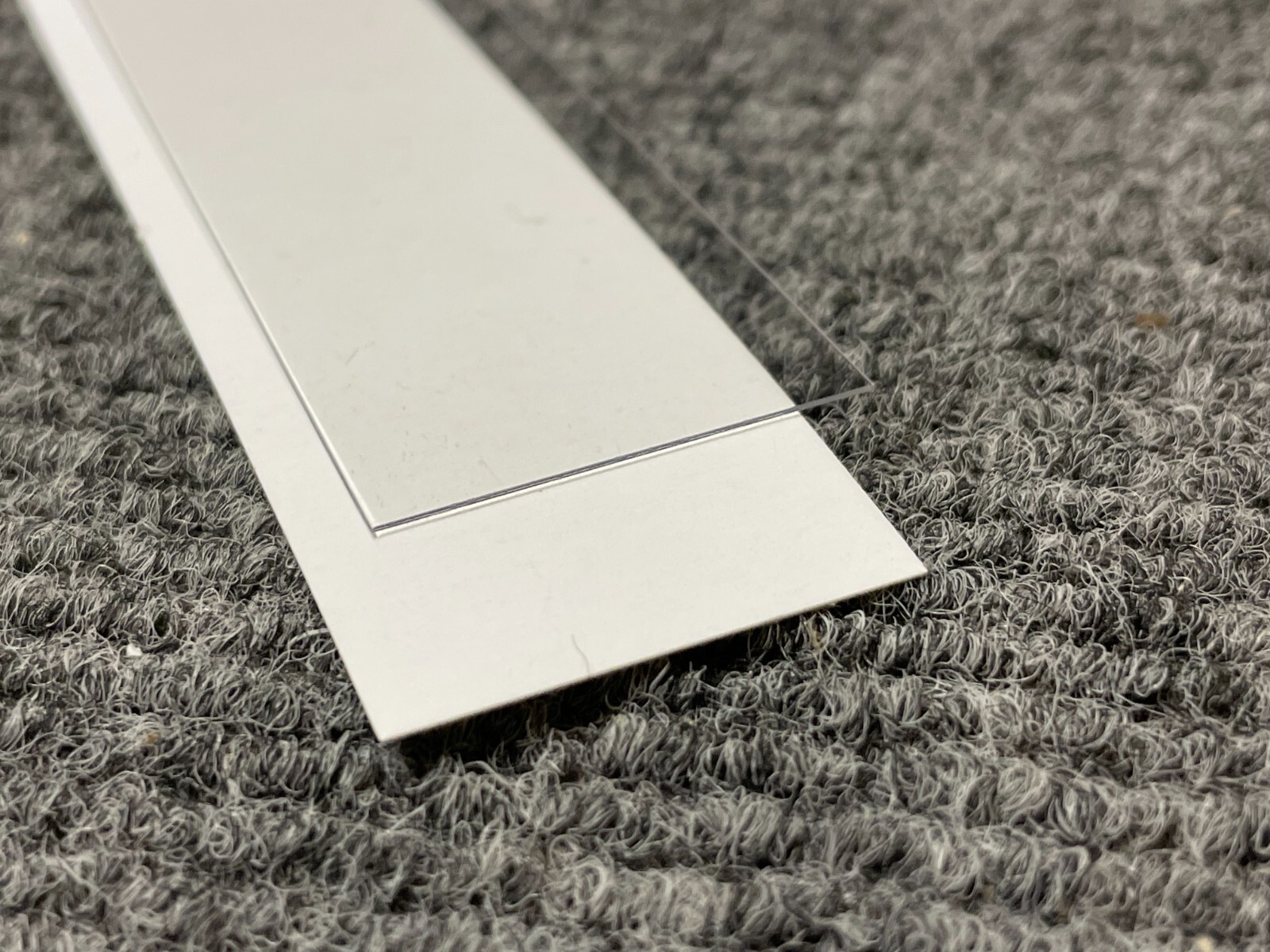 LISTA Paper and Clear Plastic Cover Drawer Label Edge Backing WHITE QTY 100