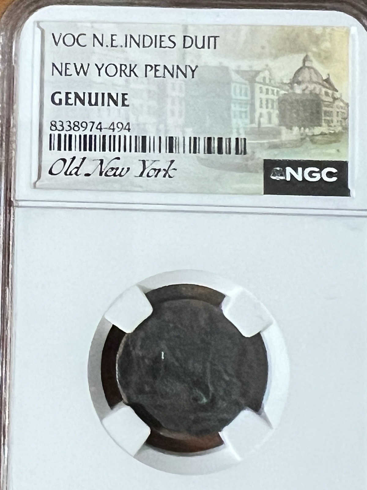 Vic N.E Indies Duit (1756 New York Penny)